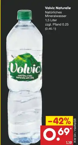 Netto Marken-Discount Volvic naturelle natürliches mineralwasser Angebot