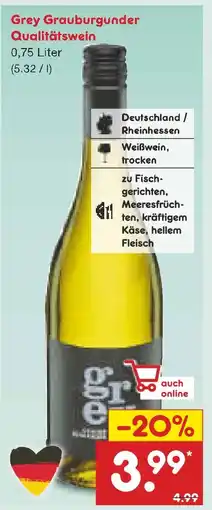 Netto Marken-Discount Grey grauburgunder qualitätswein Angebot