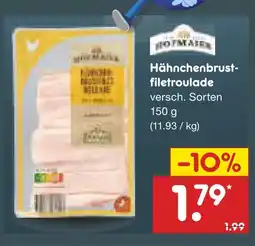 Netto Marken-Discount Hähnchenbrust-filetroulade Angebot