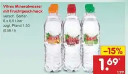 Netto Marken-Discount Vitrex mineralwasser mit fruchtgeschmack Angebot