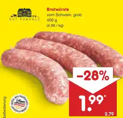Netto Marken-Discount Gut ponholz bratwürste Angebot
