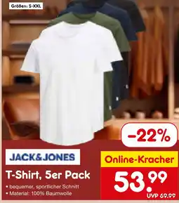Netto Marken-Discount Jack & jones t-shirt, 5er pack Angebot