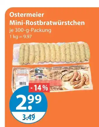 V Markt Ostermeier mini-rostbratwürstchen Angebot