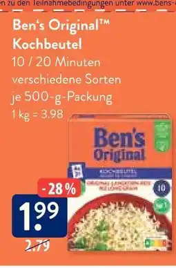 V Markt Ben's original kochbeutel Angebot