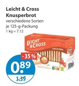 V Markt Leicht & cross knusperbrot Angebot