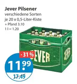 V Markt Jever pilsener Angebot