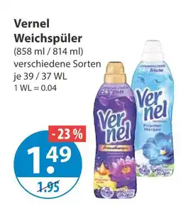 V Markt Vernel weichspüler Angebot