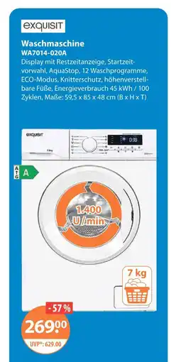 V Markt Exquisit waschmaschine wa7014-020a Angebot
