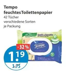 V Markt Tempo feuchtes toilettenpapier Angebot