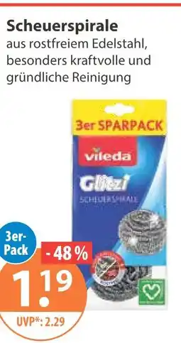 V Markt Vileda glitzi scheuerspirale Angebot