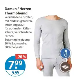V Markt Damen / herren thermohemd Angebot