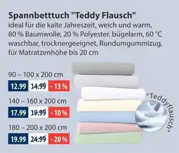 V Markt Spannbetttuch teddy flausch Angebot