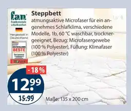 V Markt Fan frankenstolz steppbett Angebot