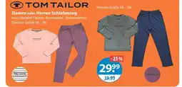 V Markt Tom tailor damen schlafanzug Angebot