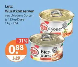 V Markt Lutz lyoner Angebot