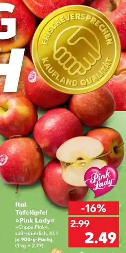 Kaufland Pink lady ital. tafeläpfel pink lady Angebot