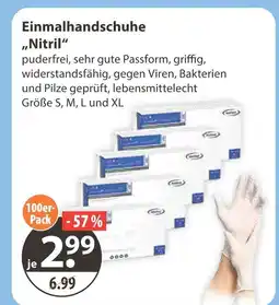 V Markt Einmalhandschuhe nitril Angebot