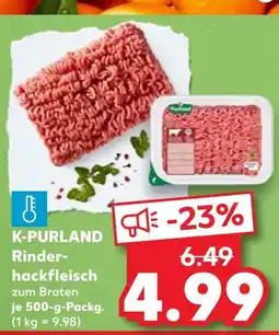 Kaufland K-purland rinderhackfleisch zum braten Angebot