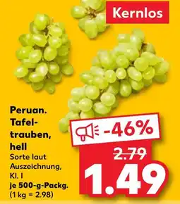 Kaufland Peruan. tafeltrauben, hell Angebot