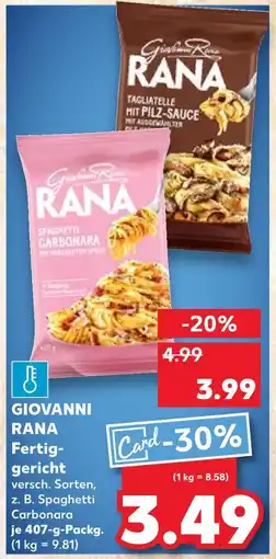 Kaufland Giovanni rana spaghetti carbonara Angebot