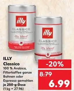 Kaufland Illy classico filterkaffee ganze bohnen Angebot