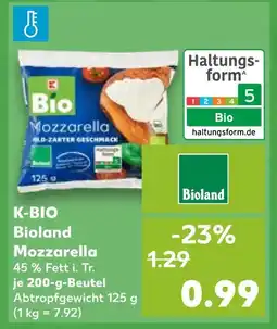 Kaufland Bioland mozzarella Angebot