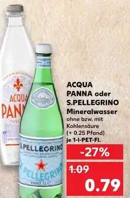 Kaufland Acqua panna mineralwasser Angebot