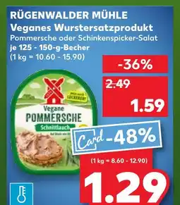 Kaufland Rügenwalder mühle veganes wurstersatzprodukt pommersche Angebot