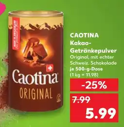 Kaufland Caotina kakao-getränkepulver original Angebot