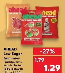 Kaufland Ahead low sugar gummies sweet peaches Angebot