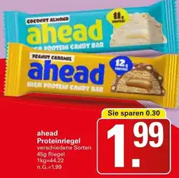 WEZ ahead Proteinriegel Angebot