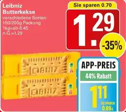 WEZ Leibniz Butterkekse Angebot