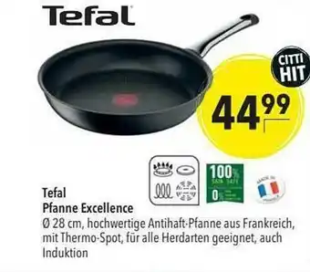 CITTI Markt Tefal Pfanne Excellence Angebot