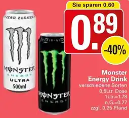 WEZ Monster Energy Drink Angebot