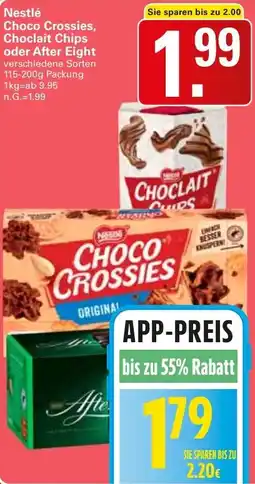 WEZ Nestlé Choco Crossies, Choclait Chips oder After Eight Angebot