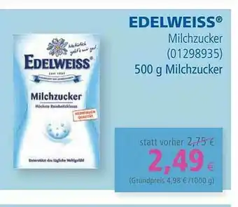 Apotal Edelweiss Milchzucker Angebot