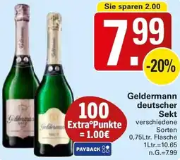 WEZ Geldermann deutscher Sekt Angebot
