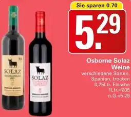 WEZ Osborne Solaz Weine Angebot