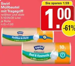 WEZ Swirl Müllbeutel mit Tragegriff Angebot