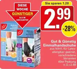 WEZ Gut & Günstig Einmalhandschuhe Angebot