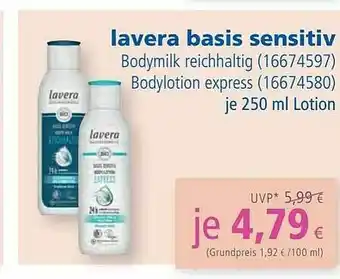 Apotal Lavera Basis Sensitiv Angebot