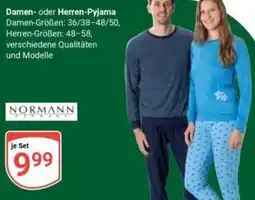 Globus Damen- oder Herren-Pyjama Angebot