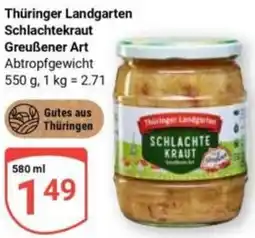 Globus Thüringer Landgarte Schlachtekraut Greußener Art Angebot