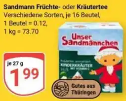 Globus Sandmann Früchte- oder Kräutertee Angebot