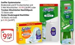 Globus Swiffer Systemstarter oder Trocken-Wischtücher Nachfüllpack oder Duster Staubmagnet Nachfüller Angebot