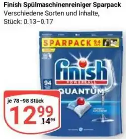 Globus Finish Spülmaschinenreiniger Sparpack Angebot