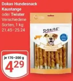 Globus Dokas Hundesnack Kaustange oder Twister Angebot