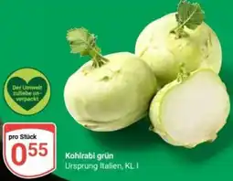 Globus Kohlrabi grün Angebot