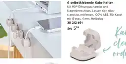 Tchibo 6 selbstklebende Kabelhalter Angebot