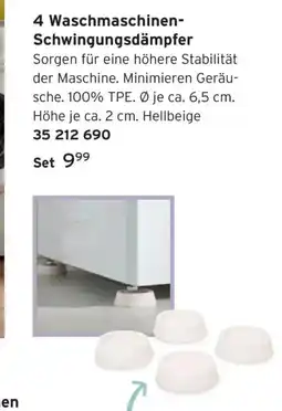 Tchibo 4 Waschmaschinen- Schwingungsdämpfer Angebot